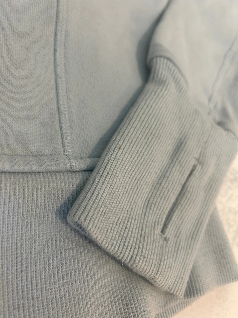 lululemon athletica Light Blue Zip-Up Hoodie